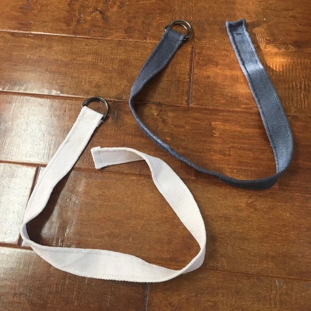 Boys 2 Belts LOT Navy Blue & Stone Tan School Uniform Pants